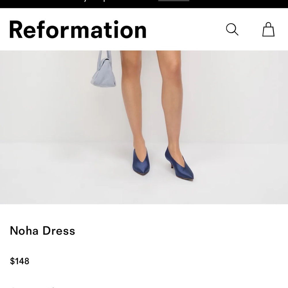 Reformation Noha Mini Dress in Palladio (Size S/M) - Picture 3 of 9